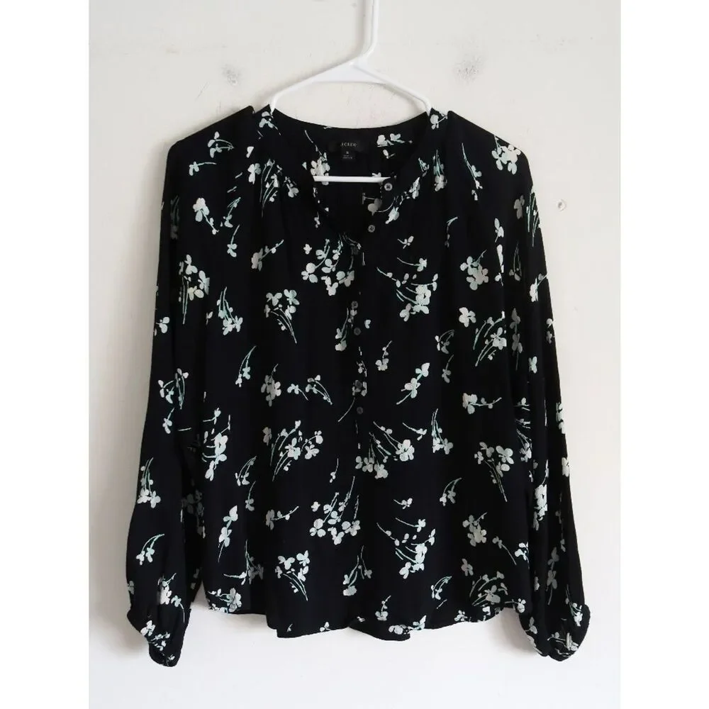 J.Crew Floral Blouse - Size Small